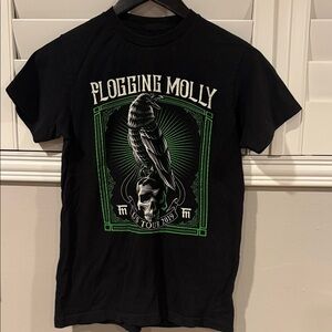 Flogging Molly Black Graphic T-Shirt